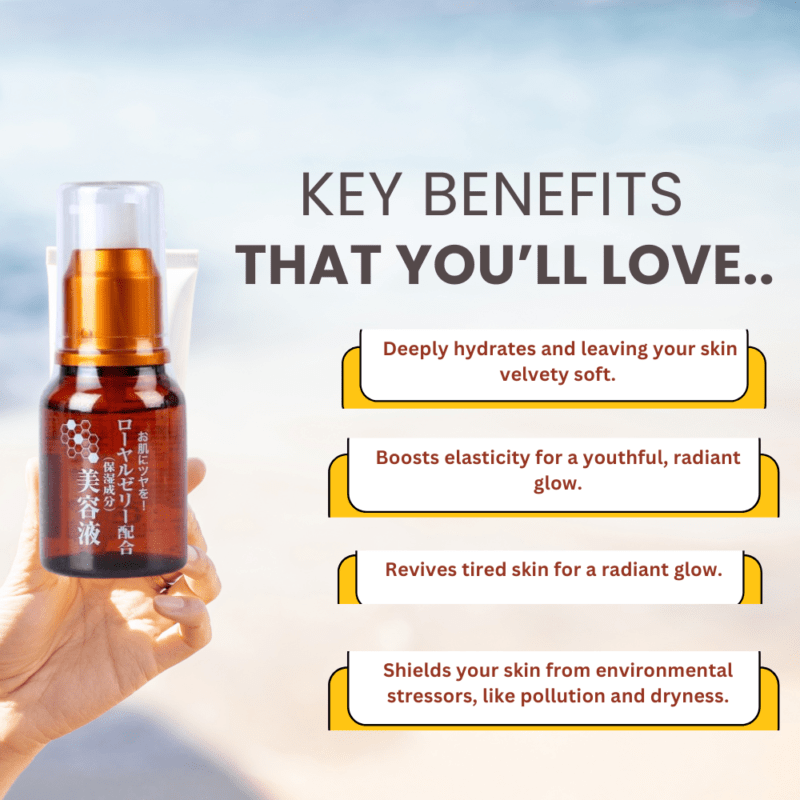Key benifits of Daiso Royal Jelly serum (55ml)
