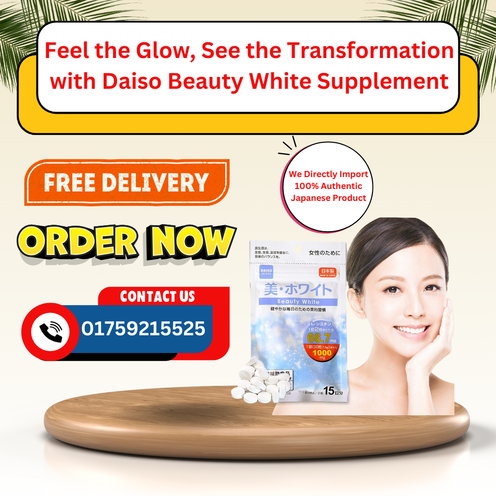 Daiso Beauty white Supplement 1000mg For 15days