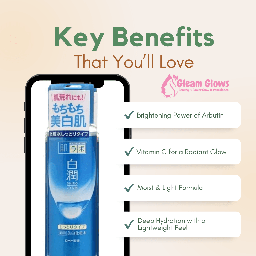 Key Benefits of Hadalabo shirojyun premium whitening lotion Rich 170ml