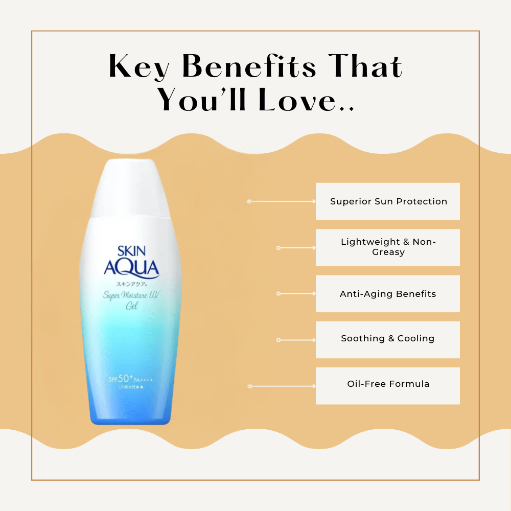 Key Benefits of Skin Aqua Super Moisture Gel SPF50 + PA ++++ 110g