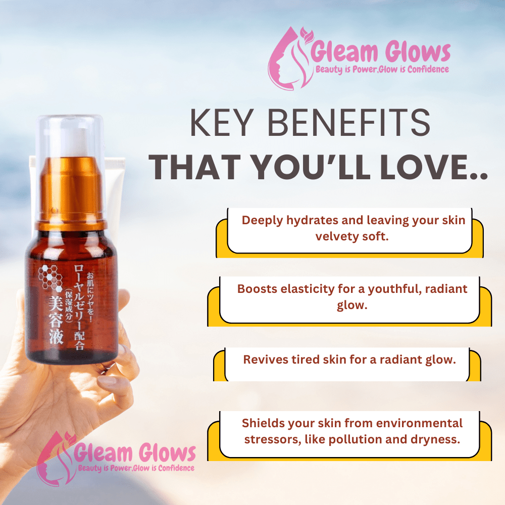 Key benefits of Daiso Royal Jelly serum (55ml)