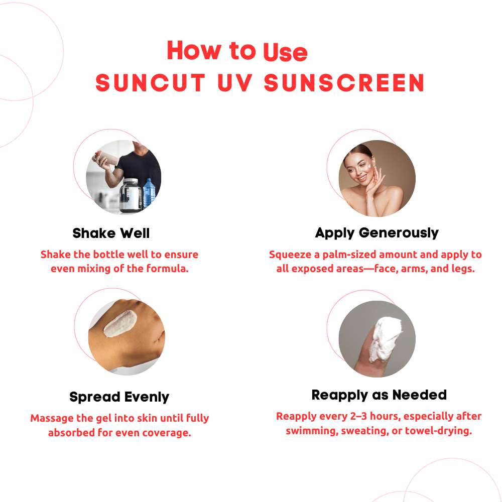 How To use SUNCUT UV Sunscreen