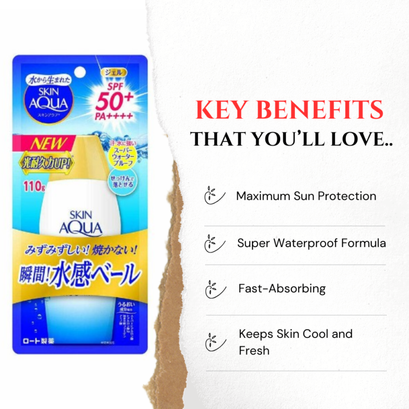 Key Benefits of Skin Aqua UV Super Moisture Gel Hydrating Sunscreen