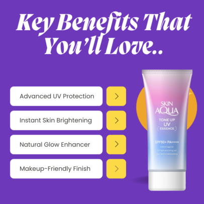 Key Benefits of Rohto Skin Aqua Tone Up UV Essence