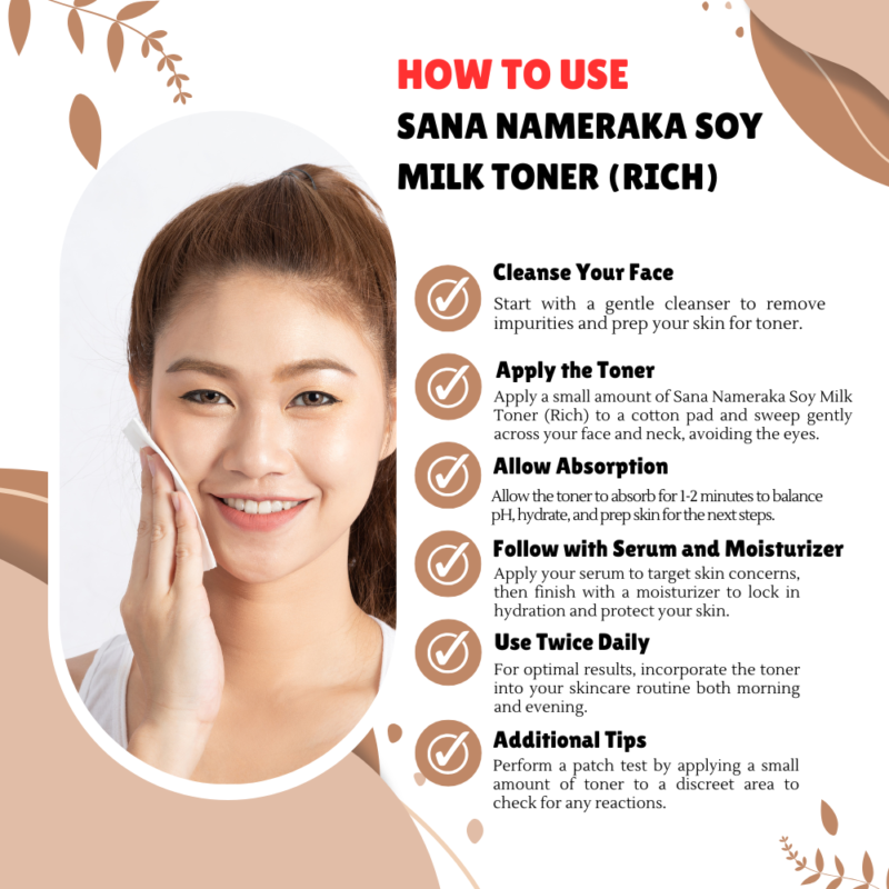 How to Use Sana Nameraka Soy Milk Toner (Rich)..