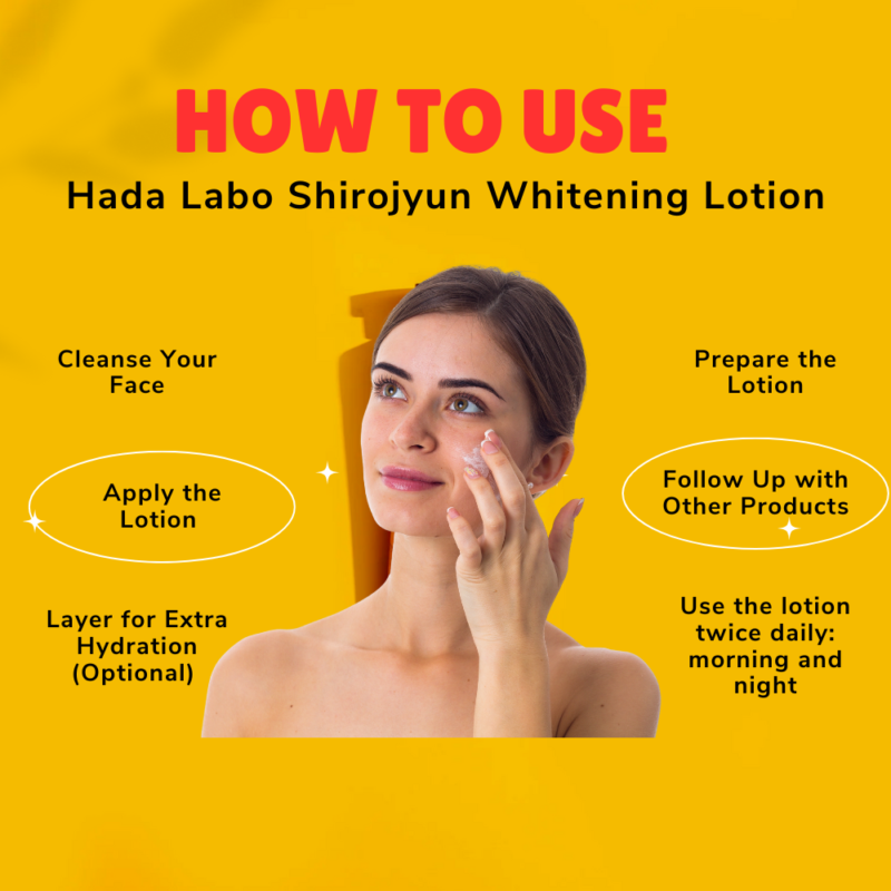 How to use Hada Labo Shirojyun Whitening Lotion (Moist & Light Type)