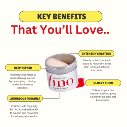 Key Benefits of Shiseido Fino Premium Touch Hair Mask