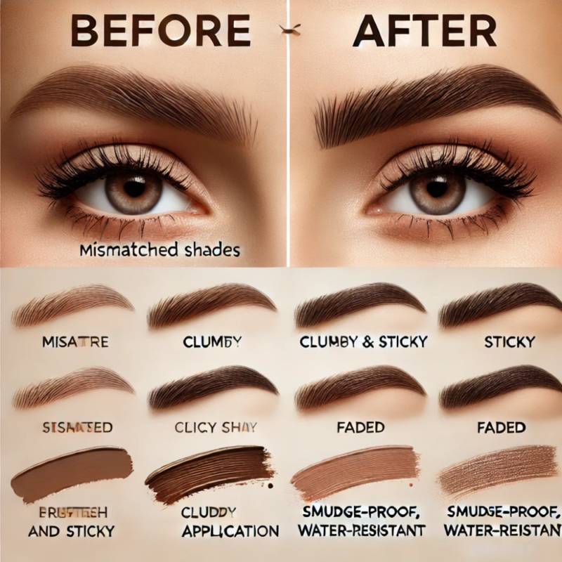 Visual Transformation with DAISO - IDATE Eyebrow Color Brush..