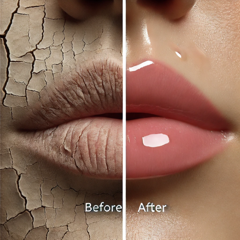 Visual Transformation with Nivea Moisture Lip Water Type Balm..