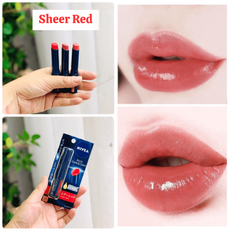 Nivea Rich Care & Color Lipstick -Sheer Red (SPF 20, PA++) (2 g)