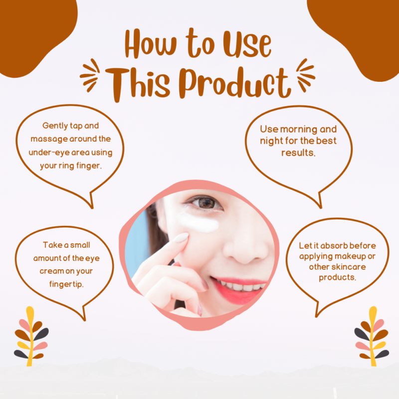 How to Use This Product Sana Nameraka Wrinkle Care Eye Cream