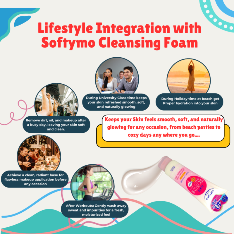 Lifestyle Integration with Softymo Cleansing Foam