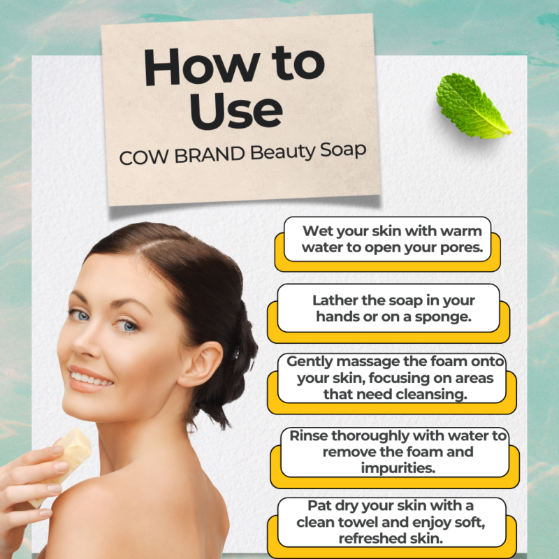 How to Use COW BRAND Beauty Soap