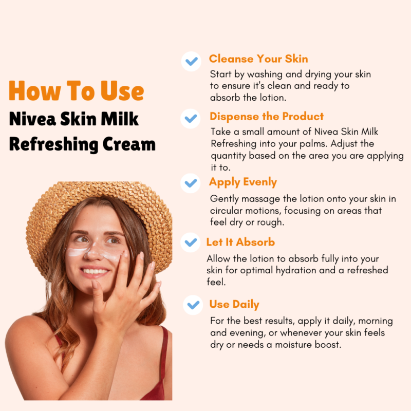  How to Use Nivea Skin Milk Refreshing Cream