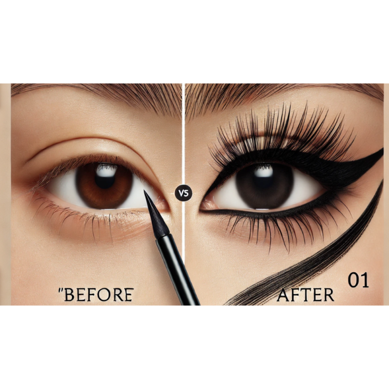 Visual Transformation with DAISO - IDATE Liquid Eyeliner (01 Black)