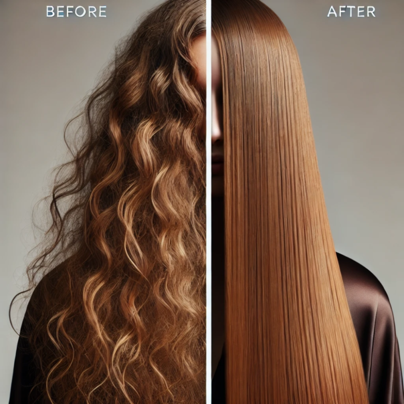 Before and After Effect with Shiseido Ma Cherie Hair Oil 60ml