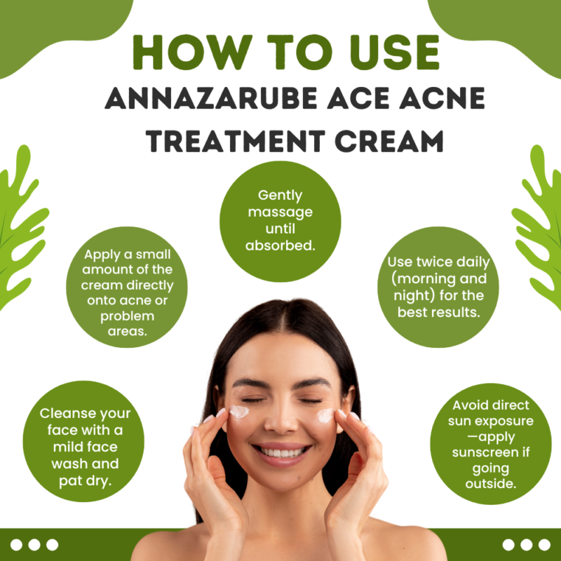 How to Use Annazarube Ace Acne Treatment Cream