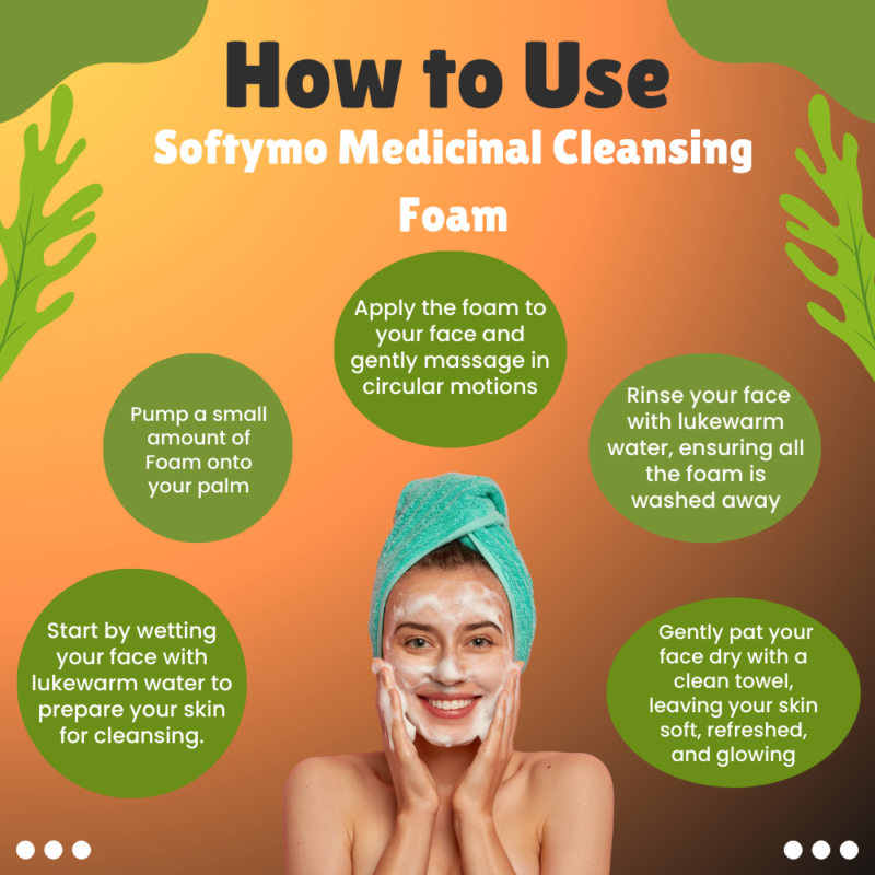 How to Use Softymo Medicinal Cleansing Foam【White】