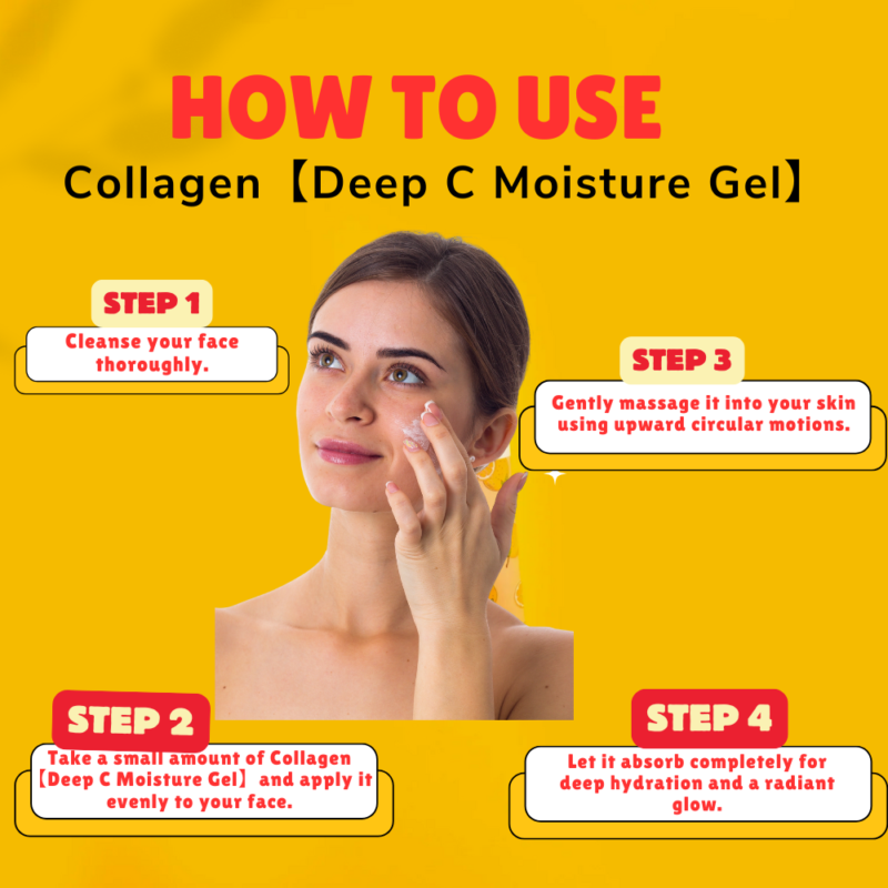  How to Use Collagen【Deep C Moisture Gel】