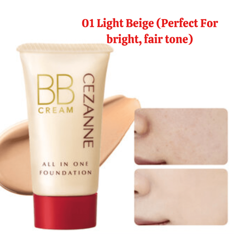 Cezanne BB Cream spf23PA ++ (01 Light Beige)