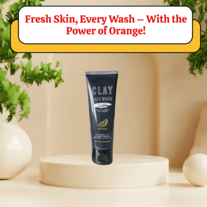 Daiso clay facewash orange