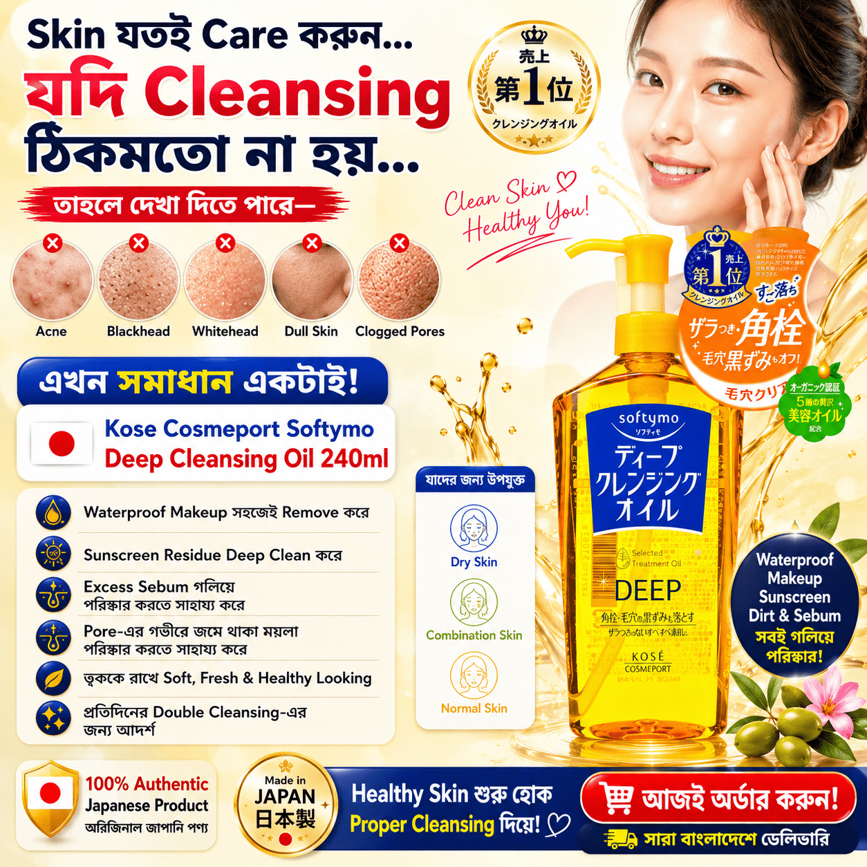 Kose Softymo Deep Cleansing Oil 230ml