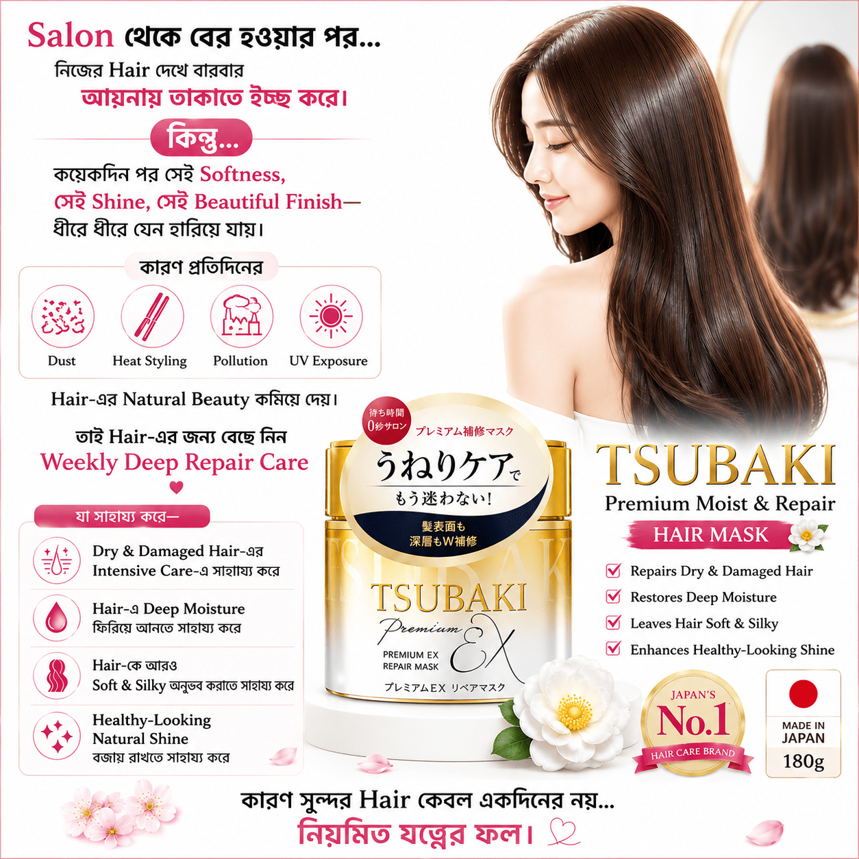 Tsubaki Premium Moist Repair hair mask 180g