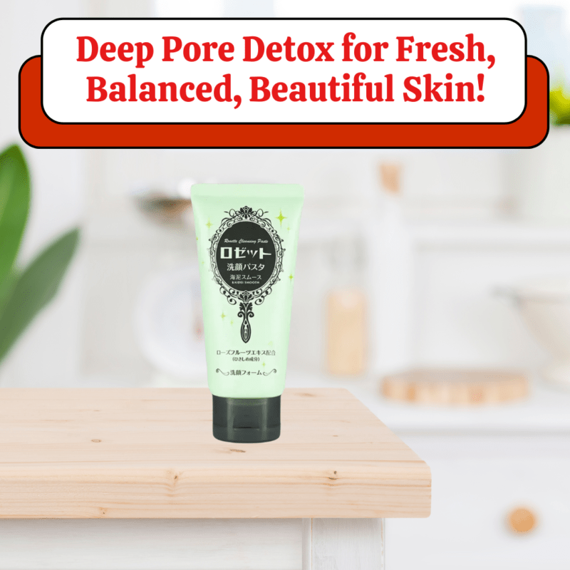 ROSETTE Face Wash Pasta Sea Clay Smooth 120g