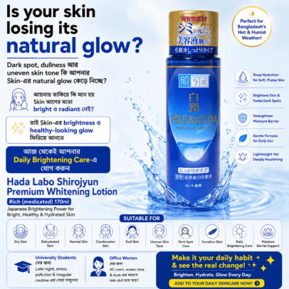 Hada Labo Shirojyun Premium Whitening Lotion Rich 170ml