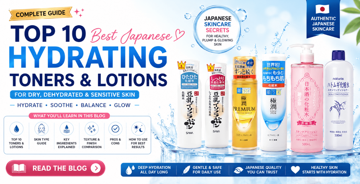 Top 10 Best Japanese Hydrating Toners & Lotions for Dry Skin