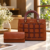 Dejurior JD8731-1 Brown – Elegant Woven Ladies Handbag