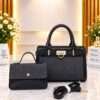 QAZA ED0538-1 Elegant Black Ladies Handbag Set