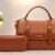QAZA Ladies Handbag & Wallet Set – Brown...