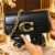 QAZA Women’s Elegant Chain Shoulder Bag – Black