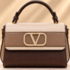 Qaza LD3088 Tri-Tone Elegant Handbag – Coffee